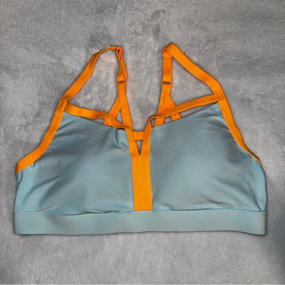 Under Armour Orange and Blue Sports Bra Medium